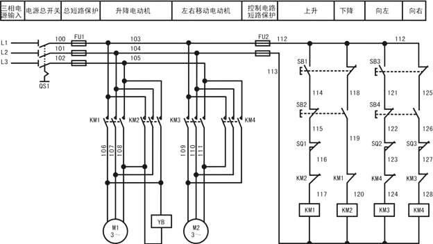 电动葫芦电路图及原理图片